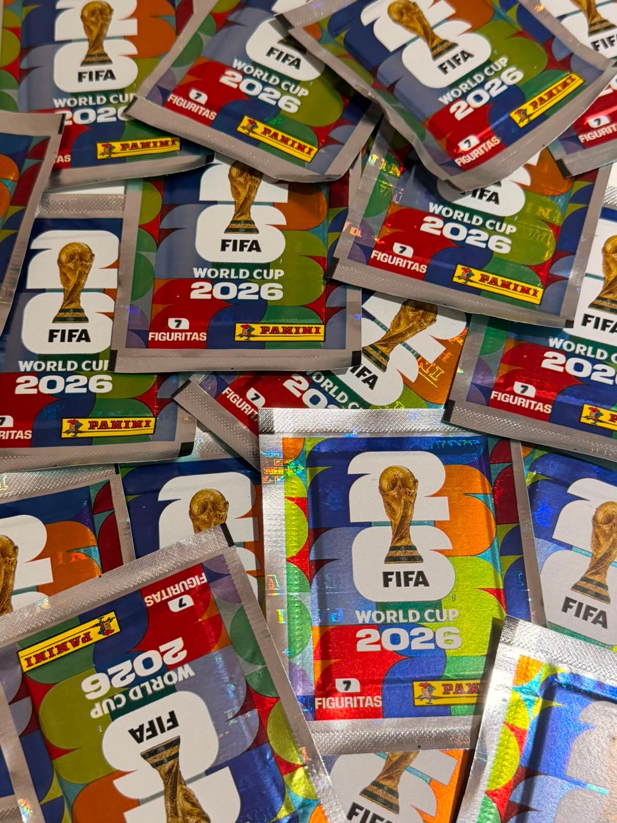 Sobres de figuritas del Mundial